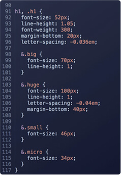 CSS HTML coding screenshot